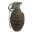 Original U.S. Pre-WWII Inert Early MkII Pineapple Fragmentation Grenade With WWII Era M200A1 Smoke Grenade Fuze Configured To M10 Series Fragmentation Fuse Original Items