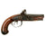 Original 18th Century Continental European Double Barreled Flintlock Overcoat Pistol Belly Gun - Likely Belgian Original Items