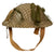 Original British / Commonwealth Countries WWII MkII Brodie Steel Helmet with Helmet Net and Australian Shell Dressing - Dated 1941 Original Items