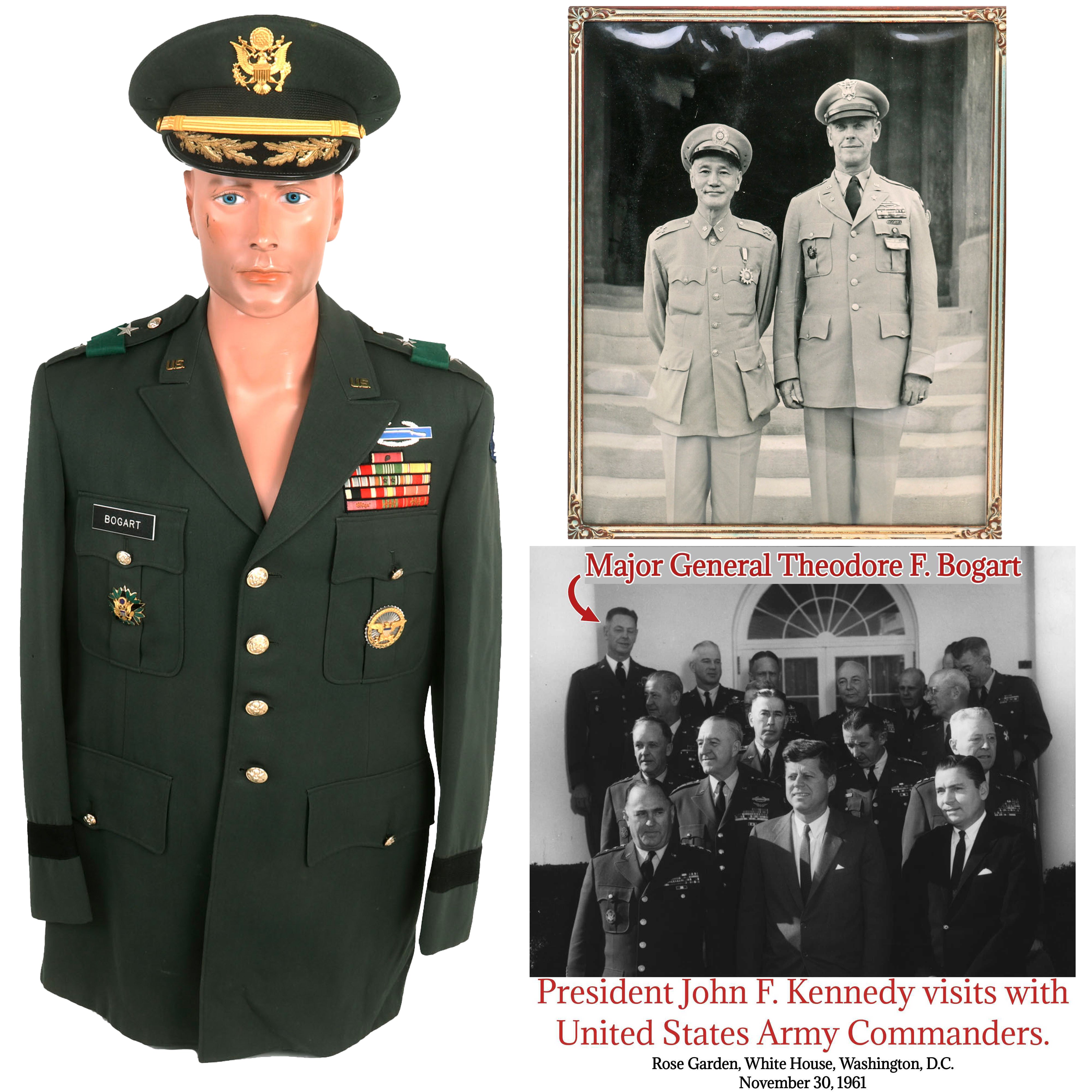 Original U.S. Vietnam War Era Army Major General Theodore F. Bogart, C International Military Antiques Original U.S. Vietnam War Era Army Major General Theodore F. Bogart, C International Military Antiques