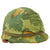 Original U.S. Vietnam War Named M1 Helmet with Camouflage Cover and Westinghouse Liner Original Items