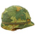 Original U.S. Vietnam War Named M1 Helmet with Camouflage Cover and Westinghouse Liner Original Items
