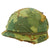 Original U.S. Vietnam War Named M1 Helmet with Camouflage Cover and Westinghouse Liner Original Items