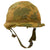 Original U.S. Vietnam War M1 Helmet with Camouflage Cover and Liner Original Items