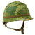 Original U.S. Vietnam War M1 Helmet with Camouflage Cover and Liner Original Items