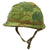 Original U.S. Vietnam War M1 Helmet with Camouflage Cover and Liner Original Items