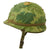 Original U.S. Vietnam War M1 Helmet with Camouflage Cover and Liner Original Items