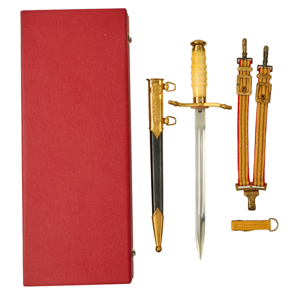 Original Cold War Era East German DDR NVA General Officer’s Dress Dagger Set With Presentation Case Original Items