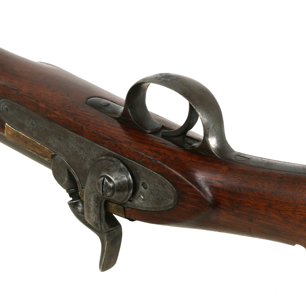 Robert Adams Rifle Original U.S. Civil War Era British Pattern P-1860 Enfield 2 Band Shor ...