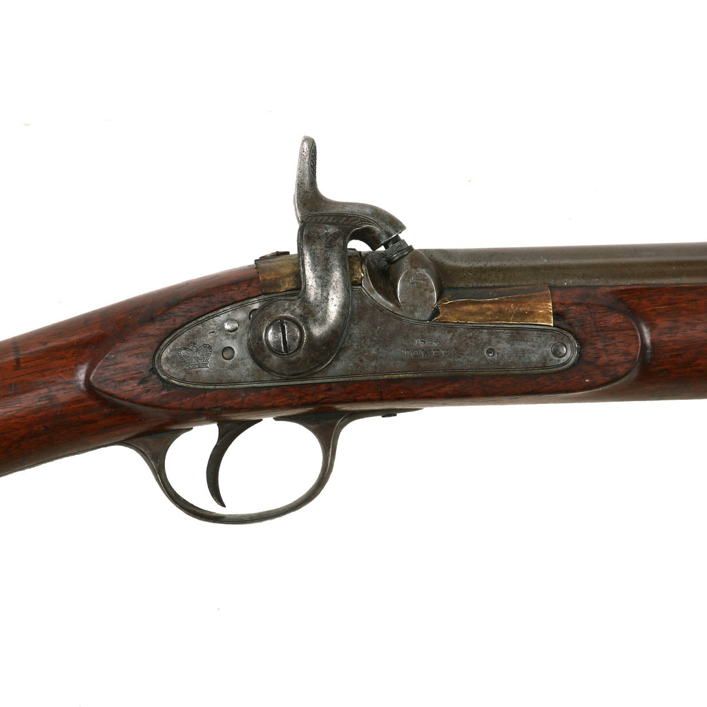 Robert Adams Rifle Original U.S. Civil War Era British Pattern P-1860 Enfield 2 Band Shor ...