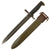 Original U.S. WWII M1 Garand 10 inch Cutdown Bayonet by Union, Fork & Hoe with M7 Scabbard Original Items