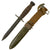 Original U.S. WWII M4 Bayonet by Utica Cutlery for the M1 Carbine with M8 Scabbard by B.M. Co Original Items