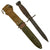 Original U.S. WWII M4 Bayonet by Utica Cutlery for the M1 Carbine with M8 Scabbard by B.M. Co Original Items
