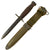Original U.S. WWII M4 Bayonet for the M1 Carbine by CASE with M8 Scabbard by PWH Original Items