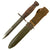 Original U.S. WWII Rare Unmarked M4 Bayonet for the M1 Carbine with M8 Scabbard by B.M. Co. Original Items
