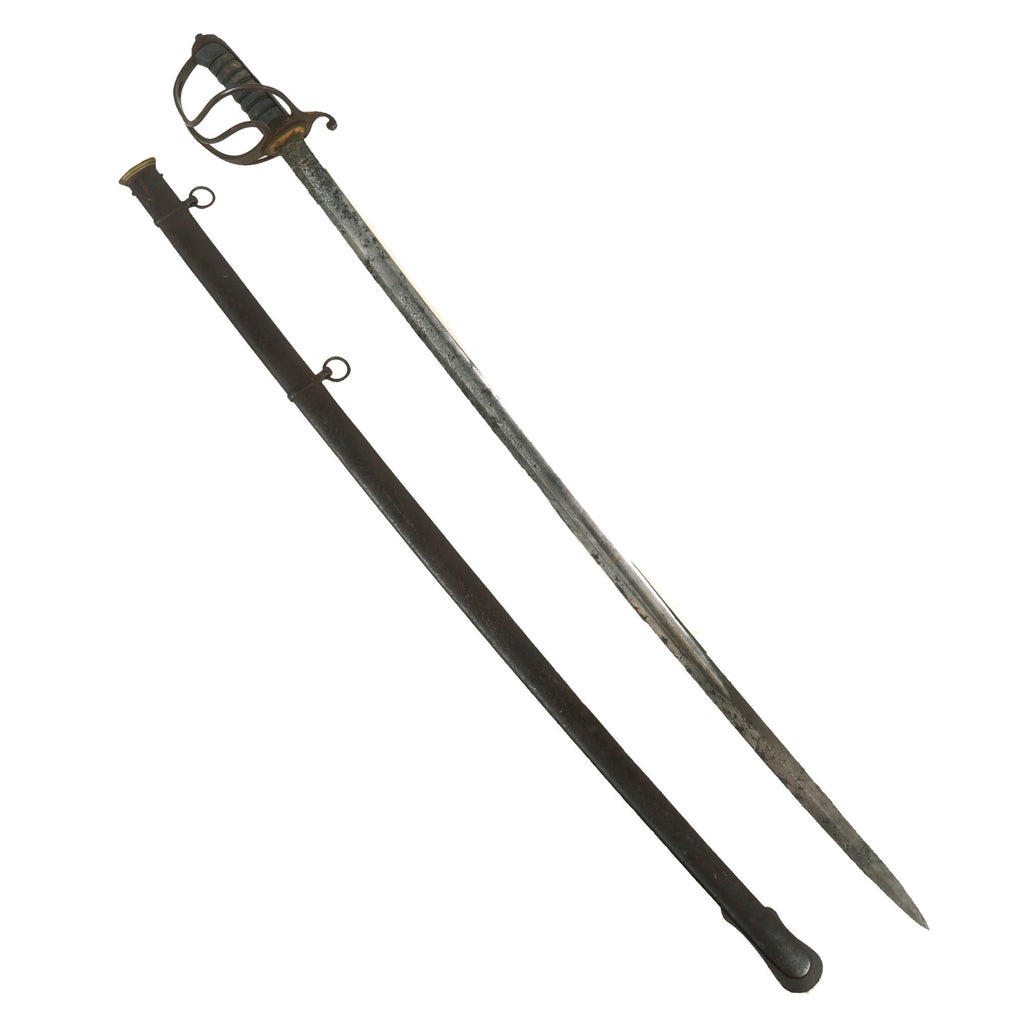 Original British Victorian M1854 Light Cavalry Officer's Sword & Scabbard by Hamburger, Rogers & Co. Original Items