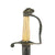 Original U.S. Officer War of 1812 Era Etched Eagle Head Sword with Ivory Grip and Brass Scabbard Original Items
