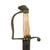 Original U.S. Officer War of 1812 Era Etched Eagle Head Sword with Ivory Grip and Brass Scabbard Original Items