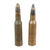Original Japanese WWII Imperial Japanese Navy INERT Pair of 25mm High Explosive Round For The Type 96 Anti-Aircraft Cannon Original Items