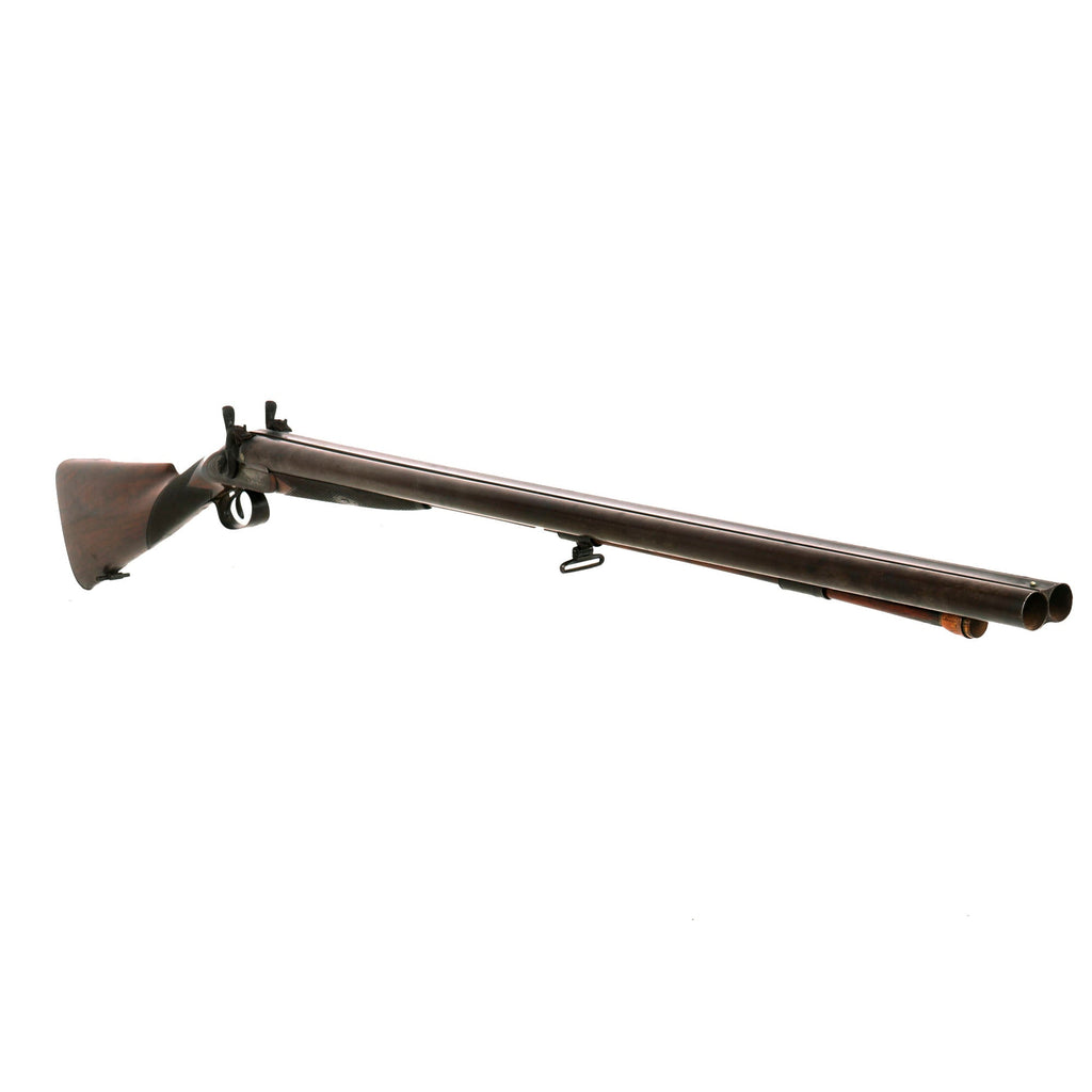 Original Upmarket British 13 Bore Double Barrel Percussion Shotgun Retailed by Onion & Wheelock of New York - circa 1860 Original Items