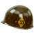 Original U.S. Late 1950s M1 Helmet with Custom Parachute Material Cover With WWII Firestone Liner Original Items