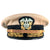 Original U.S. Vietnam War Era Vice Admiral David Richardson Khaki Service Uniform Peaked Visor Cap by Berkshire With Naval History Division Printout - Deputy Commander US Pacific Fleet (1970 - 1972) Original Items