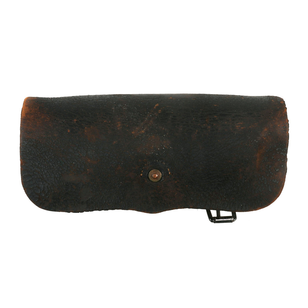 Original U.S. Civil War Model 1861 ”Universal” Carbine Cartridge Box, Complete with Wooden Block Insert Original Items