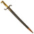 Original German Mauser Model 1871 Rifle Bayonet by Gebrüder Weyersberg with Scabbard - 53rd Infantry Regiment Marked Original Items