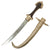 Original 19th Century North African Silver Mounted Jambiya Dagger with Silver Clad Scabbard c. 1860 Original Items
