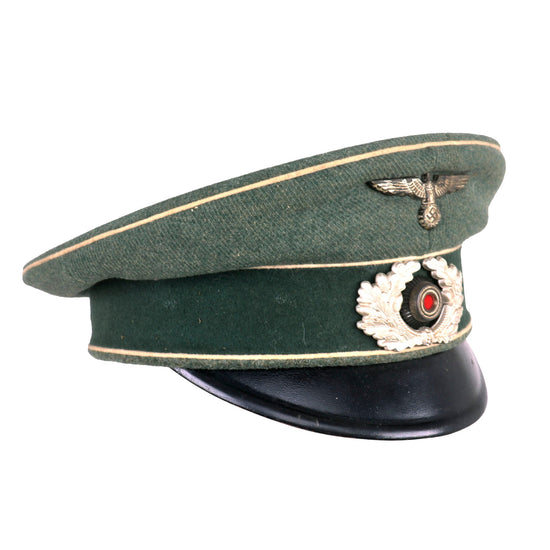 Original German WWII Army Heer Infantry EM/NCO Schirmmütze Visor Cap Original Items