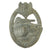 Original German WWII Silver Grade Panzer Assault Tank Badge with Damaged Eagle - Unmarked " Scoop Back" Original Items