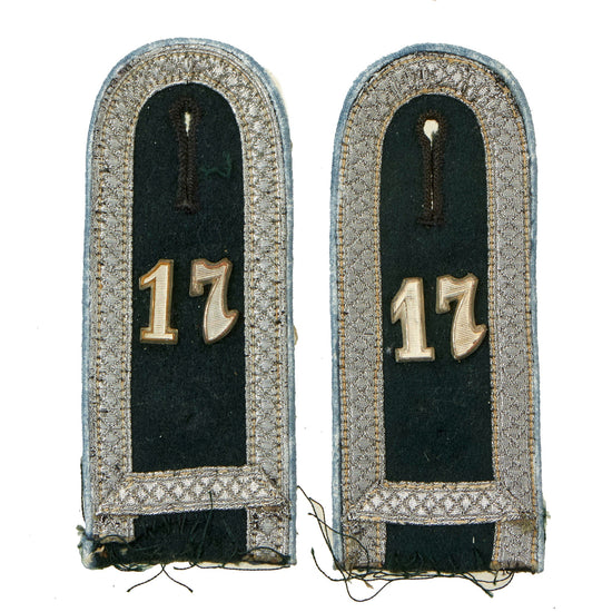 Original German WWII Heer Army Transportation and Supply Unterfeldwebel NCO Shoulderboards - Matched Pair Original Items
