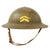 Original U.S. WWII Named and Personalized M1917A1 Kelly Helmet with Textured Paint - Complete Original Items