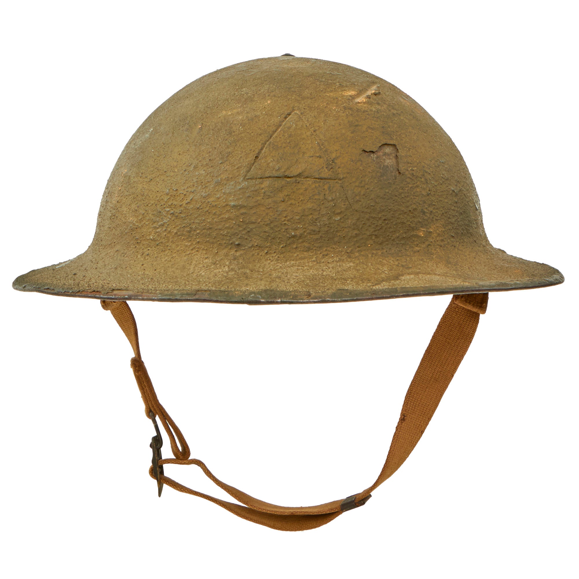 Original U.S. WWI M1917 Doughboy Helmet with Original Camouflage