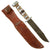 Original U.S. WWII 33rd Naval Construction Battalion Seabee USMC Mark 2 KA-BAR Fighting Knife by Olean With Theater Made Grip and Personalized Leather Sheath Original Items