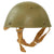 Original Italian Post - WWII M-42/60 Paratrooper Helmet with Full Liner & Chinstrap - Size 53 Original Items