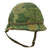 Original U.S. Vietnam War M1 Helmet with Camouflage Cover and Liner Original Items