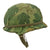 Original U.S. Vietnam War M1 Helmet with Camouflage Cover and Liner Original Items