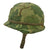 Original U.S. Vietnam War M1 Helmet with Camouflage Cover and Liner Original Items