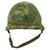 Original U.S. Vietnam War M1 Helmet with Camouflage Cover and Liner Original Items