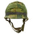 Original U.S. Vietnam War Named M1-C Paratrooper Helmet with Reversible Camouflage Cover & M-151 "Mutt" Inner Tube Band - Complete Original Items