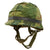 Original U.S. Vietnam War Named M1-C Paratrooper Helmet with Reversible Camouflage Cover & M-151 "Mutt" Inner Tube Band - Complete Original Items