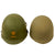 Original U.S. Vietnam War WWII Reissue Coast Guard M1 Helmet with Liner - Lieutenant Junior Grade Rank Painted Original Items