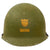 Original U.S. Vietnam War WWII Reissue Coast Guard M1 Helmet with Liner - Lieutenant Junior Grade Rank Painted Original Items