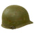 Original U.S. Vietnam War WWII Reissue Coast Guard M1 Helmet with Liner - Lieutenant Junior Grade Rank Painted Original Items