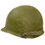 Original U.S. Vietnam War WWII Reissue Coast Guard M1 Helmet with Liner - Lieutenant Junior Grade Rank Painted Original Items