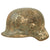 Original German WWII Battlefield Dug Heer Double Decal M35 Relic Helmet Shell - Size 66 Original Items