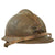 Original French WWII Complete Early Model 1926 Adrian Artillery Helmet with Liner & Chinstrap - Olive Green Original Items