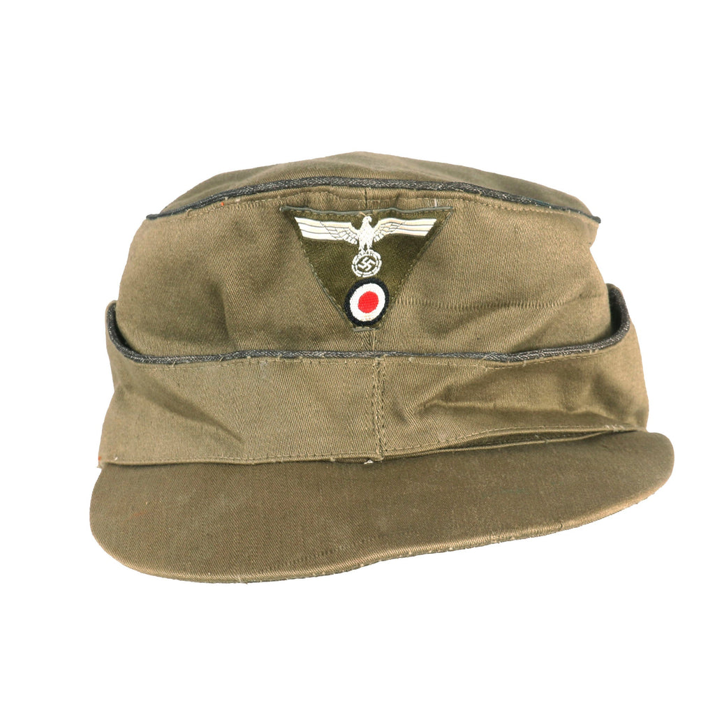 Original German WWII Italian Made Organisation TODT M43 Officer Feldmütze Field Cap - 10th Mountain Division USGI Bring Back Original Items