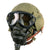 Original U.S. WWII USAAF Bomber Crew M4A2 Flak Helmet With AN-H-15 Flight Helmet, Throat Mic, B-8 Goggles and A-14 Oxygen Mask  - With Original Boxes Original Items